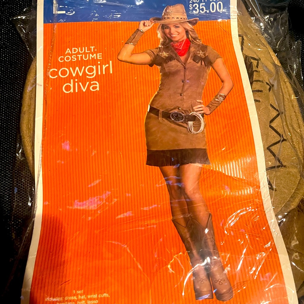 Cowgirl Halloween Costume Size Large